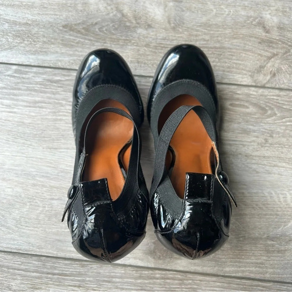 BCBGMAXAZRIA Black Patent Leather Mary Jane Ballet Heels - Picture 7 of 16